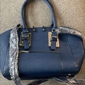 Navy blue satchel
